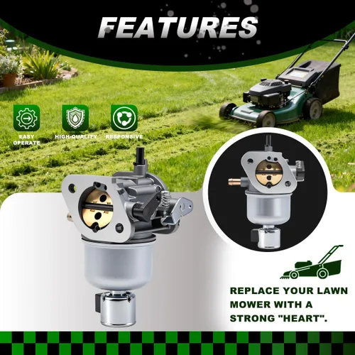 Miniatura 4 de Carburador 15003-7081 con bomba de combustible apto para motores Kawasaki FH580V FH541V 19Hp de 4 ciclos que reemplaza #15004-7056 15003-7102