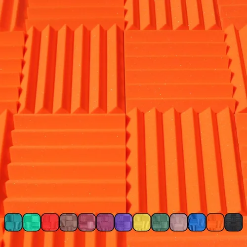 Miniatura 11 de Paneles de espuma acústica profesional estilo cuña de 12 x 12 x 2 pulgadas, paquete de 4, espuma de estudio para amortiguación de sonido e Carbón