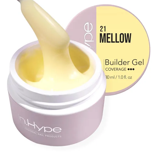 Miniatura 6 de IN.HYPE Gel duro profesional UV/LED para extensión de uñas, fortalecimiento, superposiciones de lima (lechoso #1)