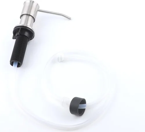 Miniatura 8 de Dispensador de jabón para fregadero, dispensador de jabón integrado para encimera de cocina, con tubo de extensión de 41 pulgadas/botella de 17