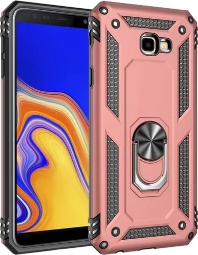 Miniatura 5 de Funda para Samsung Galaxy J4 Plus, soporte de anillo giratorio de 360 grados para Samsung SM-J415GN/DS Galaxy J4+ / SM-J415FN/DS SM-J415F/DS Rojo