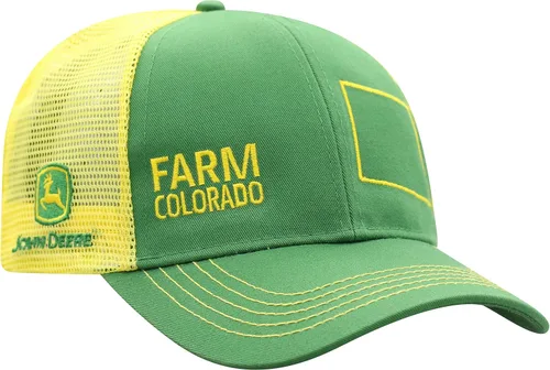 Miniatura 122 de John Deere Gorra de béisbol con logotipo y malla trasera con contraste, para hombre