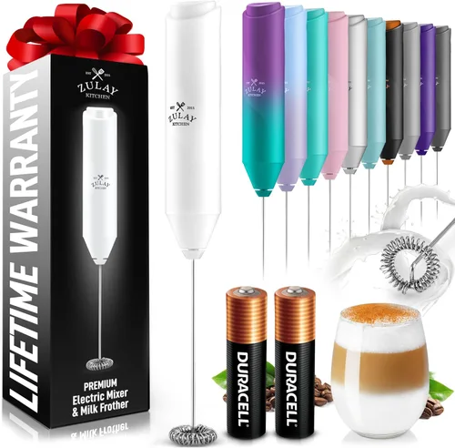 Miniatura 89 de Zulay Kitchen - Batidor eléctrico de mano para café, lattes, capuchinos, matcha y chocolate caliente, mezclador portátil para bebidas, accesorio