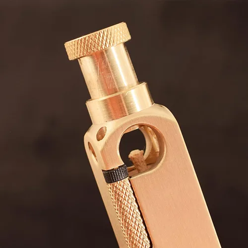 Miniatura 7 de Encendedor de queroseno de metal, rueda deslizante anticuada, con personalidad creativa, encendedor de latón para colección/decorativo/regalo/regalo