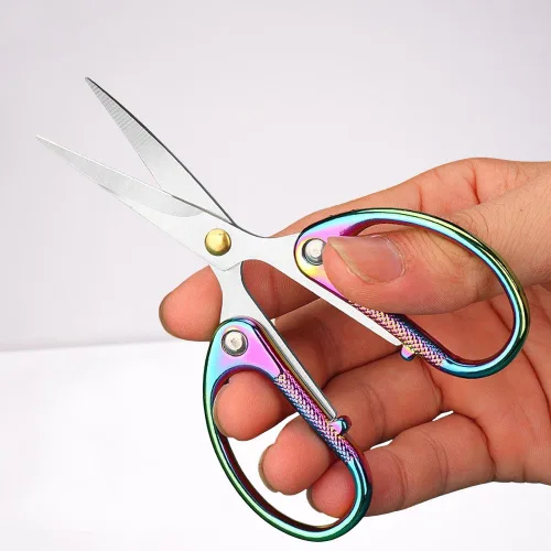 Miniatura 15 de Tijeras de oficina de acero inoxidable de 5 pulgadas, tijeras de hoja ultra afiladas, tijeras afiladas resistentes para oficina, hogar, escuela