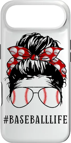 Miniatura 27 de Mom Messy Hair Bun Aviators Glasses Baseball Mother Life Case for iPhone 17