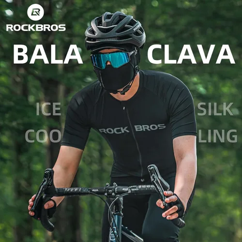 Miniatura 2 de ROCKBROS Pasamontañas para la cara, polaina de cuello refrescante para verano, gorra de ciclismo, protector UV, bufanda de motocicleta