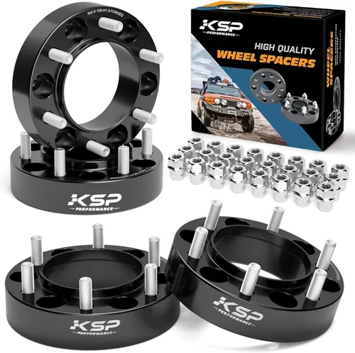 Miniatura 12 de KSP PERFORMANCE 25mm (1") Espaciadores de rueda Tacoma 6x5.5, separadores hubcentric 6x139.7 a 6x139.7 compatibles con Toyota 4Runner FJ Cruiser Azul
