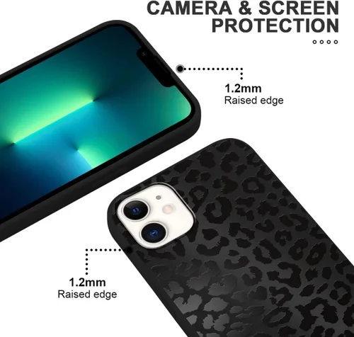 Miniatura 3 de 2 Pack Funda con lindo estampado de chita para Samsung Galaxy S22 Ultra 5G de 6.8", Fundas con patrón de leopardo de lujo, diseño de silicona suave