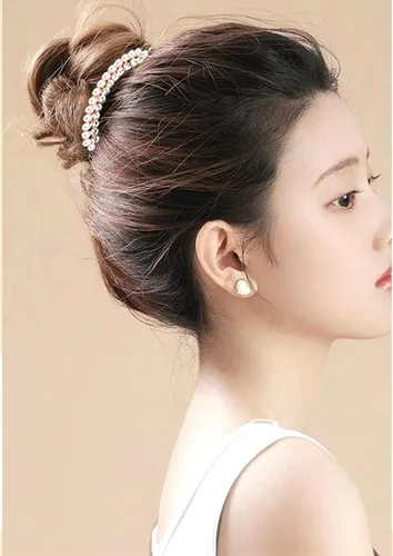 Miniatura 2 de 2 peines laterales de pelo perlado para mujeres y niñas, clips para el cabello de novia con diamantes de imitación, accesorios para el cabello