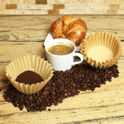 Miniatura 2 de Filtros de café desechables para cesta de 8 a 12 tazas (Natural sin blanquear, 200)
