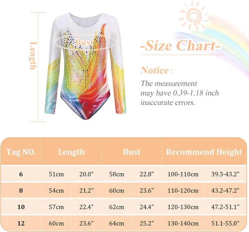 Miniatura 2 de Happy Cherry Leotardos de gimnasia para niñas, brillante, atlético, unitardo, ropa de baile