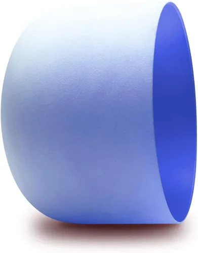 Miniatura 6 de FMTY Juego de cuencos de cristal para cantar de 10 pulgadas tono perfecto (±10Hz) Azul(Garganta) + Índigo(Tercer Ojo) con Bolsa de Transporte