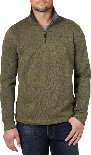 Miniatura 4 de Wrangler Authentics - Suéter de vellón de manga larga con cremallera de un cuarto para hombre