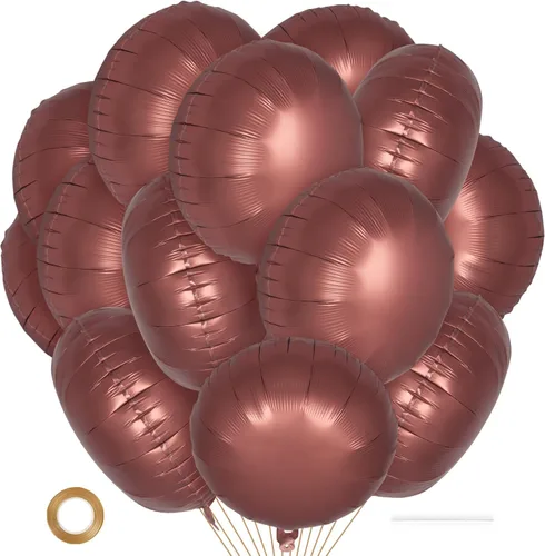 Miniatura 11 de 20 globos redondos negros, globos redondos de aluminio de 18 pulgadas, globos redondos gigantes de helio de Mylar para fiestas de cumpleaños, baby