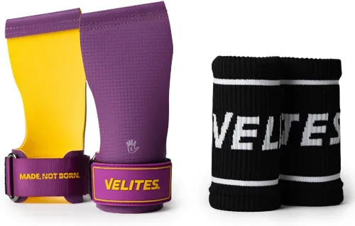 Miniatura 11 de Velites I Guantes Ultra Quad libres de magnesio I Manoplas para levantamiento de pesas I para entrenamiento cruzado o atletas de gimnasia I Mejora