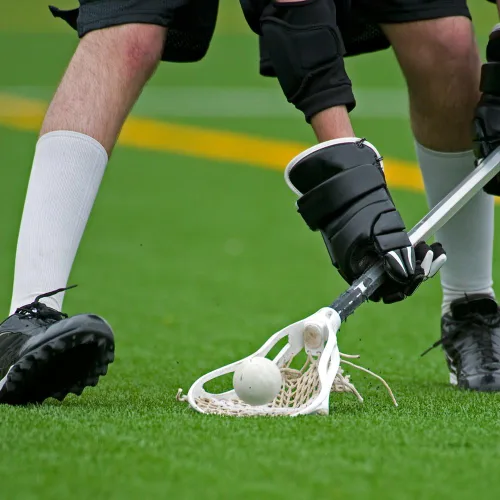 Miniatura 3 de Crown Sporting Goods Bolas de lacrosse de tamaño reglamentario en bolsa de almacenamiento de malla