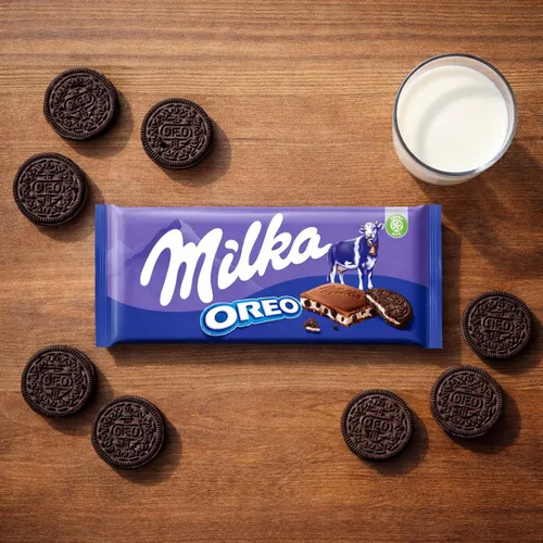 Miniatura 7 de Milka Chocolate con leche Oreo 3.53 oz (paquete de 10)