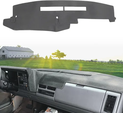 Miniatura 7 de POSAID Cubierta de Tablero para Chevy Chevrolet Silverado Suburban Blazer/GMC Sierra C1500 C2500 C3500 K1500 K2500 K3500 de 1988-1994 Camioneta Negro