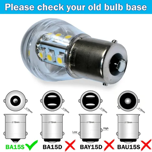 Miniatura 3 de HQRP Paquete de 2 bombillas LED para faros delanteros compatibles con John Deere LTR166 LTR180 LT133 LT150 LT155 LT160 LT166 LT170 LT180 LX255 LX266
