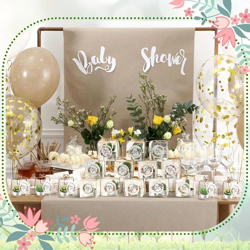 Miniatura 5 de MTLEE Juego de 24 velas de cactus para regalo, delicadas velas de cactus suculentas, mini plantas, recuerdo de fiesta para el día de San Valentín