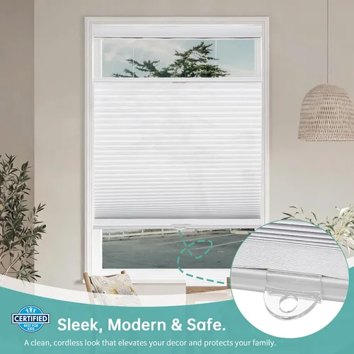 Miniatura 5 de Changshade - Persianas para filtrado de luz para ventanas, 36 pulgadas de largo x 19 pulgadas de ancho, persianas celulares que bajan y suben