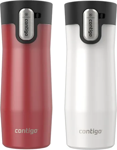 Miniatura 9 de Contigo AUTOSEAL West Loop - Taza de viaje de acero inoxidable aislada al vacío con tapa fácil de limpiar, 12 onzas, arándano