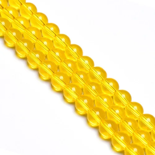 Miniatura 8 de 60 cuentas de piedras preciosas de cristal negro de 0.236 pulgadas (0.236 in) redondas sueltas para la fabricación de joyas, cuentas de cristal