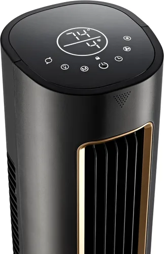 Miniatura 10 de Ventilador de torre Lasko Pinnacle de 40", para el hogar, flujo de aire de 32 pies/s, silencioso de 24dB, oscilación de 90°, ventilador de pie