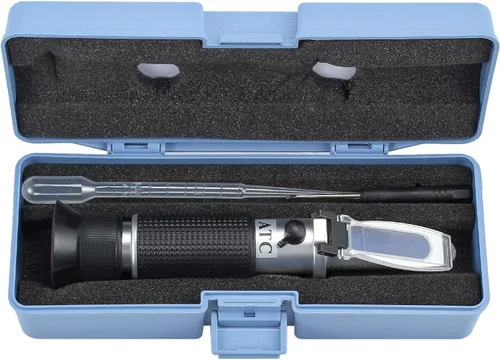 Miniatura 9 de 0-32% Brix Refractómetro para medir el contenido de azúcar y fluidos de trabajo del metal con ATC diseñado para emulsiones de azúcar de frutas