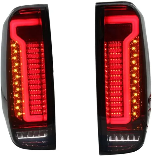 Miniatura 2 de MGSTORM Reemplazo del conjunto de luces traseras de freno trasero para Nissan Navara D40 Frontier 2005-2021, lente ahumada