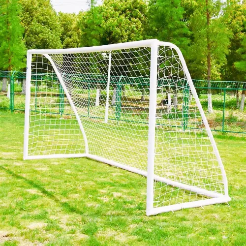 KATARUS Portería de fútbol 12x6 pies/10x6.5 pies/8x6 pies/8x5 pies/6x4 pies para exteriores con marco de UPVC resistente a la intemperie y estacas