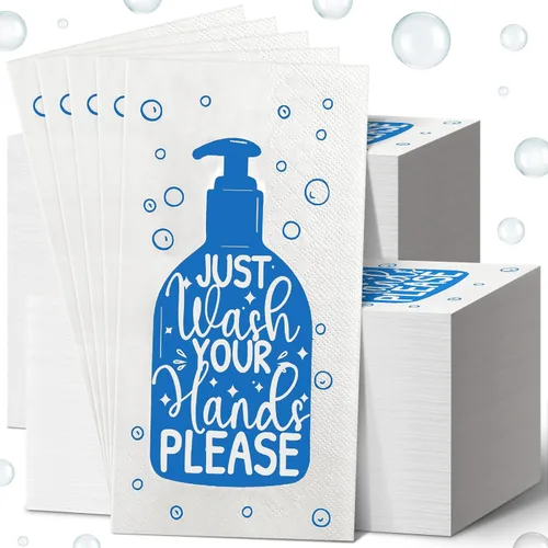Miniatura 10 de Yexiya 200 toallas de papel desechables para invitados, toallas de mano desechables para baño, servilletas decorativas de baño para tocador, boda