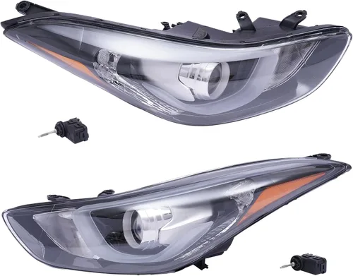 Miniatura 10 de Conjunto de faros delanteros LED halógenos con lente transparente, reemplazo directo para 2014 2015 2016 Hy-uu-nn-dai E-l-aa-nn-tra
