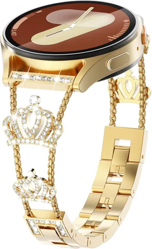 Miniatura 8 de KADES Compatible with Samsung Galaxy Watch 8/8 Classic / 7/6 / 5/4 Band, 40mm 44mm 45mm 47mm, Luxury Diamond Bracelet Chain Band for Women, Bling