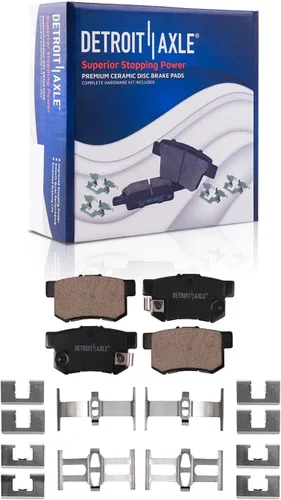 Miniatura 6 de Detroit Axle - Kit de freno de 2.4L para Honda Accord 2003-2007 Reemplazo 2004 2005 2006 Rotores de freno de disco Pastillas de freno de cerámica
