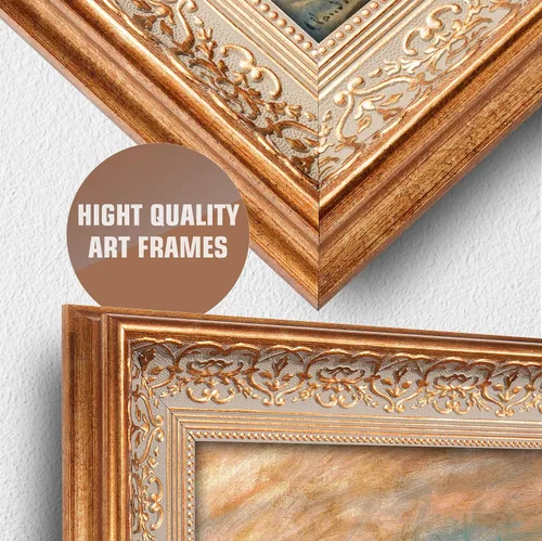 Miniatura 364 de A&T ARTWORK Campo de trigo con cipreses de Van Gogh Las reproducciones de arte clásico mundial, impresiones en lienzo giclée para decoración