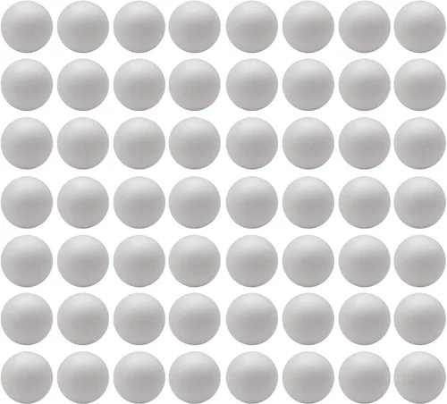 Crafjie Bolas de espuma para manualidades, paquete de 56 unidades, 2 pulgadas de diámetro, bolas de espuma suaves y duraderas, para manualidades y