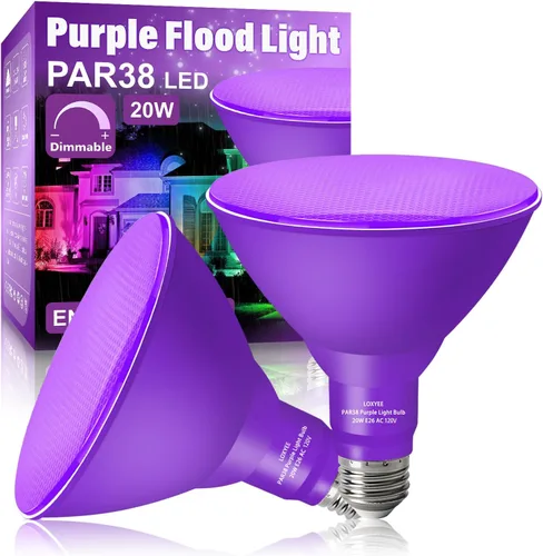 Miniatura 23 de PAR38 Bombillas LED de inundación para exteriores, paquete de 2 unidades, regulables 20 W (equivalente a 200 W) bombillas de inundación de base E26
