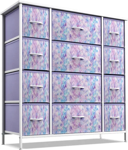 Miniatura 16 de Sorbus - Cómoda para niños con 8 cajones: mueble de almacenamiento en torre para dormitorio, pasillo, armario, organización de oficina, marco