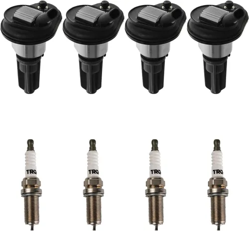 Miniatura 70 de Kit de Bobina de Encendido y Bujía TRQ 8 Piezas Bujías de Iridio Compatibles con Mercedes-Benz C250 2012-2015 y SLK250 2012-2015