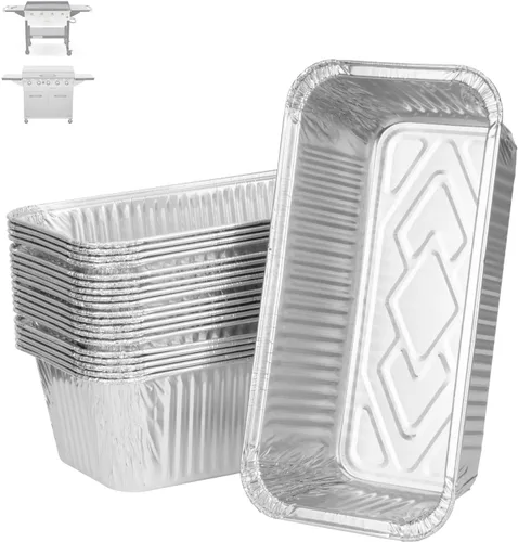 Miniatura 9 de Taza de grasa universal para parrillas Char-Broil Kenmore al aire libre y otras parrillas similares, taza recogedora de grasa con soporte y paquete