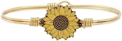 Miniatura 2 de Luca + Danni Brazalete de girasol amarillo para mujer, fabricado en Estados Unidos