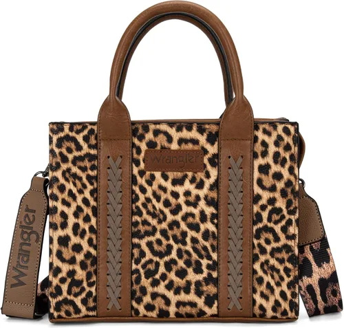 Miniatura 8 de Bolso tote mediano Wrangler para mujer, bolsos de diseñador, bolsos de mano con asa superior y correa
