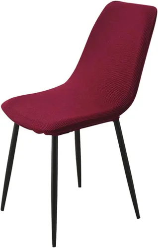 Miniatura 6 de Juego de 4/6/2 fundas elásticas de terciopelo para sillas de comedor, fundas de silla de comedor, estilo moderno, universal, sin brazos, protector