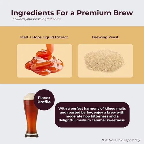 Miniatura 2 de ABC Crafted Series - Kit de fabricación de cerveza Ingredientes para elaborar cerveza para elaboración casera Produce 6 galones de cerveza