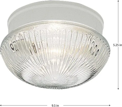 Miniatura 5 de Progress Lighting 2 luces 9-1/2" cerca del techo, colección Fitter, Interior, P3406-30, blanco
