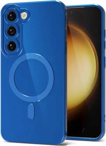 Miniatura 26 de Svanove para Samsung Galaxy S22 Funda de teléfono de silicona magnética, compatible con Magsafe, linda para mujeres, brillante color brillante, gel