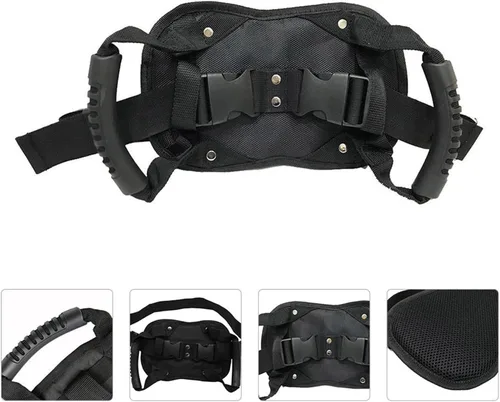 Miniatura 9 de SUPVOX Cinturón de seguridad para pasajeros de motocicleta, mango ajustable para asiento trasero, correa de motocicleta para conducción segura
