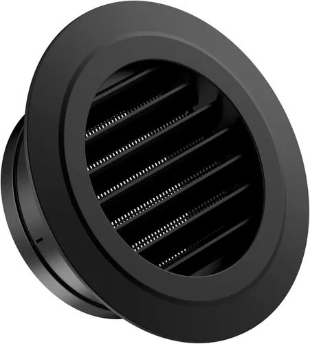 Miniatura 10 de Hon&Guan Respiradero de Escape de Alero de 3 pulgadas, Cubierta de Ventilación de Aire Redonda de 3'' con Malla Antimoscas Incorporada para Baño